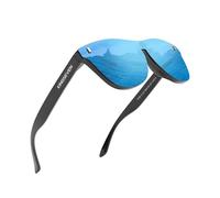KINGSEVEN Gafas de Sol Polarizadas Hombres Mujeres Retro Gafas de Sol Hombre Deportes al Aire Libre Golf Ciclismo Pesca Senderismo Espejo Gafas de Marco Completo 756 (Azul)