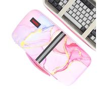 Kingshion Funda rígida de 75 % para teclado, funda rígida de almacenamiento de viaje para teclado portátil de 84 teclas, compatible con Keychron K2, teclado mecánico Logitech POP Keys. (solo funda