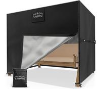 Kingsleeve® Funda Columpio Jardín 3 Plazas Hollywood Cubierta Protectora Impermeable Resistente al Invierno Protección Muebles Exterior 210x150x150 cm