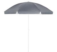 Kingsleeve Sombrilla de Playa Jardín 200cm Parasol Patio Terraza Inclinable Ajustable Protección UV50+ Antracita
