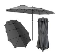 Kingsleeve® Sombrilla Grande Doble XXL 460x270cm Parasol Jardín Protección UV 80+ Funda Protectora Terraza