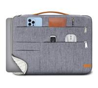 KINGSLONG 17-17.3 inch Laptop Sleeve Bag Slim Shockproof Handbag Carrying Case Notebook Computer Cover Fit for Acer Asus Dell HP Grey
