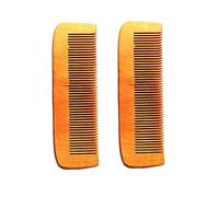 Kingsman store Peine de madera con dientes de madera para el crecimiento del cabello para mujeres y hombres, juego de 2