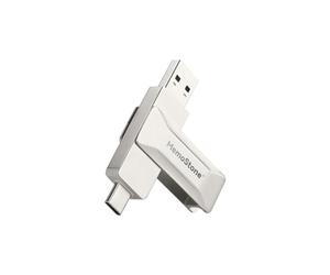 KingSpec SSD Externo de 512GB, hasta 550 MB/s, Unidad Flash USB 2 en 1 USB C y USB A, Unidad de Memoria de Pulgar SSD Disco Duro portátil Compatible con iPhone 15/PS4/PS5/teléfono Android/Windows/Mac