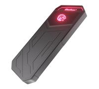 KingSpec Z5 SSD externo portátil de 4 TB con luz RGB, hasta 2100 MB/s, carcasa de aleación de zinc, interfaz USB 3.2 Gen2x2, discos duros de estado sólido extremo, compatible con teléfono