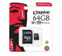 Kingston 64GB Clase 10 MicroSDXC Tarjeta De Memoria - SDC1064GB