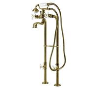 Kingston Brass CCK226PXK3 Kingston Clawfoot - Paquete de llave para bañera, 23-13/16 pulgadas de distancia de boquilla, latón antiguo