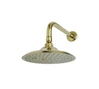 Kingston Brass K136A2CK Kingston Brass Victorian 8 in. Shower Head with 12 in. Shower Arm, Polished Brass