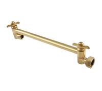 Kingston Brass K153A7 10"""" High-Low Shower Arm Adjustable Brushed Bra