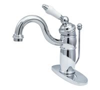 Kingston Brass KB1401PL Victorian Mono Block Bathroom Faucet Polished