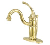 Kingston Brass KB1402GL Single-Handle 4 in. Centerset Bathroom Faucet