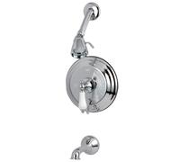 Kingston Brass KB36310PL Restoration Tub & Shower Faucet Polished Chr