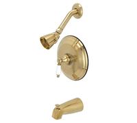 Kingston Brass KB3637PL Restoration Tub and Shower Faucet Brushed Bra