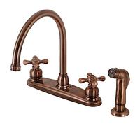 Kingston Brass KB726AXSP Vintage 8-Inch Centerset Kitchen Faucet, Antique Copper