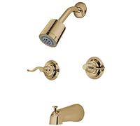 Kingston Brass KB8241NFL Nuwave - Grifo para bañera y ducha (cromo pulido), KB8242NFL