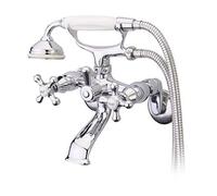 Kingston Brass KS266C Victoria 3-Inch to 9-Inch Wall Mount Tub and Shower Faucet, Polished Chrome