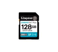 Tarjeta de Memoria Kingston CANVAS Go! Plus 128GB SD XC/ Clase 10/ 200MBs