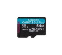 Kingston Technology 64GB microSDXC Canvas Go Plus Gen4 200R A2 U3 Paquete individual sin ADP