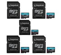 Kingston Canvas Go! Plus Gen4 Micro SDXC SD MicroSDXC 170R A2 U3 V30 Tarjeta de Memoria 64GB / 128GB / 256GB / 512GB / 1TB SDXC | Clase 30, A2 | 200 MB/s con ADP Adaptador | Ideal Cámaras de Acción y