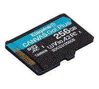 Kingston Canvas Go! Plus microSD Tarjeta de Memoria Categoria 10, UHS-I 256GB microSDXC 170R A2 U3 V30 Single Pack sin ADP