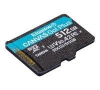 Kingston Canvas Go! Plus microSD Tarjeta de Memoria Categoria 10, UHS-I 512GB microSDXC 170R A2 U3 V30 Single Pack sin ADP