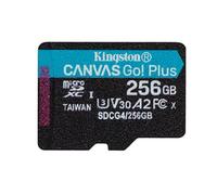 Kingston Canvas Go Plus microSDXC Tarjeta de Memoria Gen4 200MB/s A2 U3 V30 256GB Paquete Individual sin ADP-SDCG4/256GBSP
