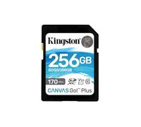 Kingston Canvas Go! Plus Tarjeta SD 256GB SDXC 170R C10 UHS-I U3 V30 | Hasta 170 MB/s, UHS-I, V30, U3, clase 10
