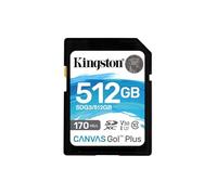 Kingston Technology Canvas Go! Plus Tarjeta SDXC Canvas Go Plus 170R C10 UHS-I U3 V30 de 512 GB