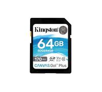 Kingston Canvas Go! Plus Tarjeta SD 64GB SDXC 170R C10 UHS-I U3 V30