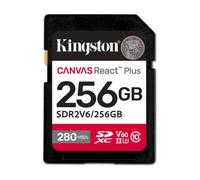 Kingston Canvas React Plus V60 SD 256GB SDXC UHS-II 280R/150W U3 V60 for Full HD/4K