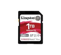 Tarjeta SD Kingston Canvas React Plus 1TB UHS-II 280MB/s 150MB/s V60 Negro