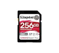 Kingston Canvas React Plus V60 SD 256GB SDXC UHS-II 280R/150W U3 V60 for Full HD/4K