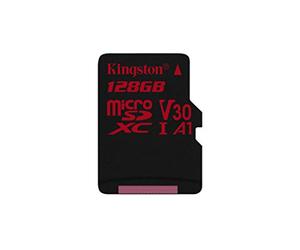 Kingston Canvas React - Tarjeta microSD, SDCR de 32GB SP, Clase 10, no Incluye Adaptador de SD, Adecuado para Tomar Fotos en Modo ráfaga y filmar vídeos en 4K