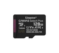 Kingston Canvas Select Plus Tarjeta de Memoria microSD 128GB microSDXC Gen3 150MB/s A1 Incluye Adaptador de SD - SDCS3/128GB