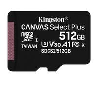 Kingston Technology Canvas Select Tarjeta micSDXC Plus 100R A1 C10 de 512 GB + ADP