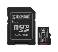 Kingston Technology 64GB microSDXC Canvas Select Plus Gen3 100MB/s A1 (Incluye adaptador de SD)