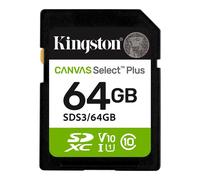 Tarjeta memoria sdxc 64gb kingston canvas select plus uhs - i clase 10