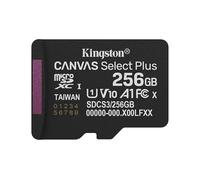 Kingston Canvas Select Plus Tarjeta de Memoria microSD 256GB micSDXC Gen3 150R A1 Adaptador de SD no Incluido - SDCS3/256GBSP