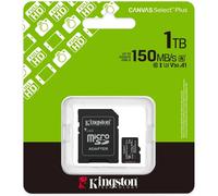 Kingston Canvas Select Plus Tarjeta de Memoria microSD | De 64 GB a 1 TB | MicroSDXC Gen3 150MB/s A1 Incluye Adaptador de SD (Excepto 64GB) - Modelo SDCS3