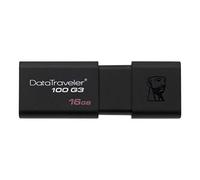 Kingston DataTraveler 100 G3 -DT100G3/16GB-2P (2 Piezas) USB 3.0, Flash Drive, 16 GB, Negro