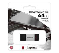Kingston DataTraveler 80 USB Stick USB-C 3.2 Memoria 32GB 64GB 128GB 256GB