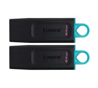 Kingston Technology DataTraveler Unidad Flash USB 3.2 ® Exodia - Negro + turquesa - 2 unidades