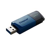 Kingston DataTraveler Exodia M Memoria flash (2 Piezas) USB 3.2 Gen 1 DTXM/64GB-2P- with Moving Cap (Negro + Azul)