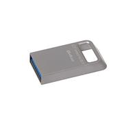 Kingston DataTraveler Micro 3.1 DTMC3/64GB Llave USB 3.1 Ultra pequeña, Ligera, sin Tapa, Metal, Negro
