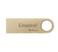Kingston DataTraveler SE9 Gen 3 - 64GB - 220MB/s lectura - Metálica - Unidad USB 3.2 Gen 1 -Dorado