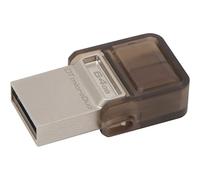 Kingston DTDUO3/64GB - Memoria USB (64 GB, USB 3.0/Micro-USB, 5 V, Flash), negro