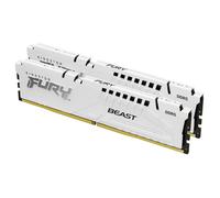 Kingston FURY Beast Blanco DDR5 64GB (2x32GB) 5200MT/s CL40 DIMM Memoria gamer para Ordenadores de sobremesa Kit de 2 Intel XMP - KF552C40BWK2-64