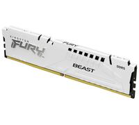 Kingston FURY Beast Blanco DDR5 16GB 5600MT/s CL36 DIMM Memoria gamer para Ordenadores de sobremesa Módulo único AMD EXPO e Intel XMP - KF556C36BWE-16
