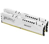 Kingston FURY Beast Blanco DDR5 64GB (2x32GB) 6400MT/s CL32 DIMM Memoria gamer para Ordenadores de sobremesa Kit de 2 AMD EXPO e Intel XMP - KF564C32BWEK2-64