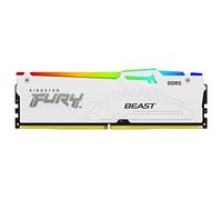 Kingston Technology FURY Beast 16GB 6000MT/s DDR5 CL36 DIMM White RGB EXPO